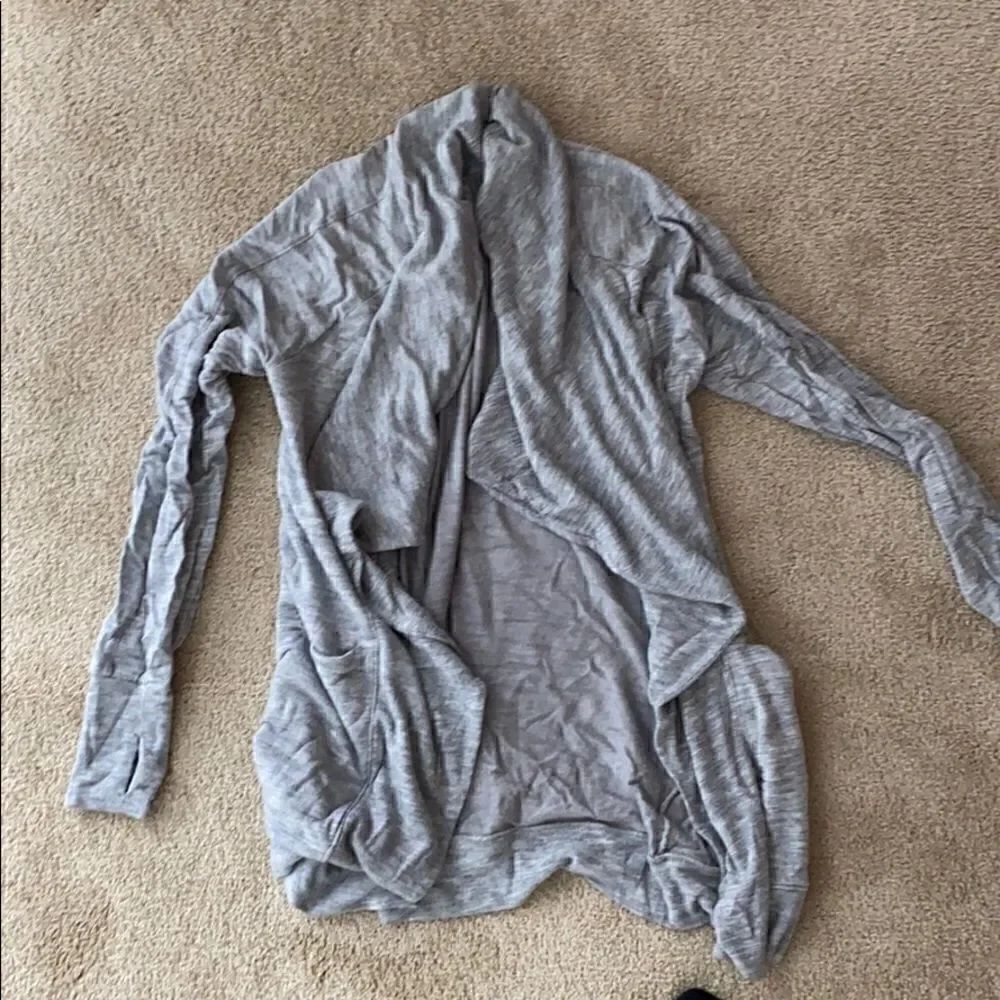 Athleta grey wrap cardigan XXS